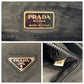 PRADA Shoulder Bag 1BD671 Nylon Black SilverMetal Shoulder Bag Messenger bag Test Triangle With logo mens Used Authentic