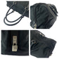 PRADA Boston Duffel bag Nylon Black SilverMetal Boston Duffel bag Handbag Test Triangle With logo Women Used Authentic