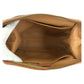 CELINE Pouch PVC, Leather Brown Gold Metal Pouch Macadam Women Used Authentic