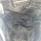 PRADA Backpack Nylon Black SilverMetal Backpack Test Triangle With logo Women Used Authentic
