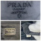 PRADA Handbag Nylon, Beads Black SilverMetal Handbag Tote Bag Test Tassel Women Used Authentic