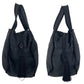 PRADA Handbag Nylon, Beads Black SilverMetal Handbag Tote Bag Test Tassel Women Used Authentic
