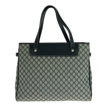 CELINE Tote Bag CE00/24 Canvas, Leather Grey Black SilverMetal Tote Bag handbag Macadam Women Used Authentic