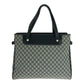 CELINE Tote Bag CE00/24 Canvas, Leather Grey Black SilverMetal Tote Bag handbag Macadam Women Used Authentic