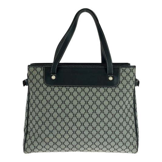 CELINE Tote Bag CE00/24 Canvas, Leather Grey Black SilverMetal Tote Bag handbag Macadam Women Used Authentic