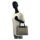 CELINE Tote Bag CE00/24 Canvas, Leather Grey Black SilverMetal Tote Bag handbag Macadam Women Used Authentic
