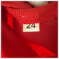 PRADA Pouch Nylon Red Silver Metal pouch accessory pouch Test Triangle With logo Women Used Authentic
