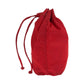 PRADA Pouch Nylon Red Silver Metal pouch accessory pouch Test Triangle With logo Women Used Authentic