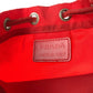 PRADA Pouch Nylon Red Silver Metal pouch accessory pouch Test Triangle With logo Women Used Authentic
