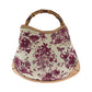 GUCCI Shoulder Bag 169961 canvas White Brown Pink Gold Metal Shoulder Bag Handbag 2way Bamboo flora Women Used Authentic