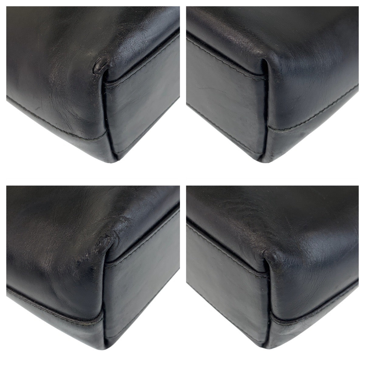 PRADA Tote Bag leather Black black