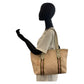 GUCCI Tote Bag 137396 GG canvas, leather Pink Ivory Gold Metal Tote Bag Shoulder Bag Sherry line Women Used Authentic