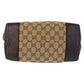 GUCCI Tote Bag 247237 GG canvas, leather Beige Brown Gold Metal Tote Bag Shoulder Bag Women Used Authentic