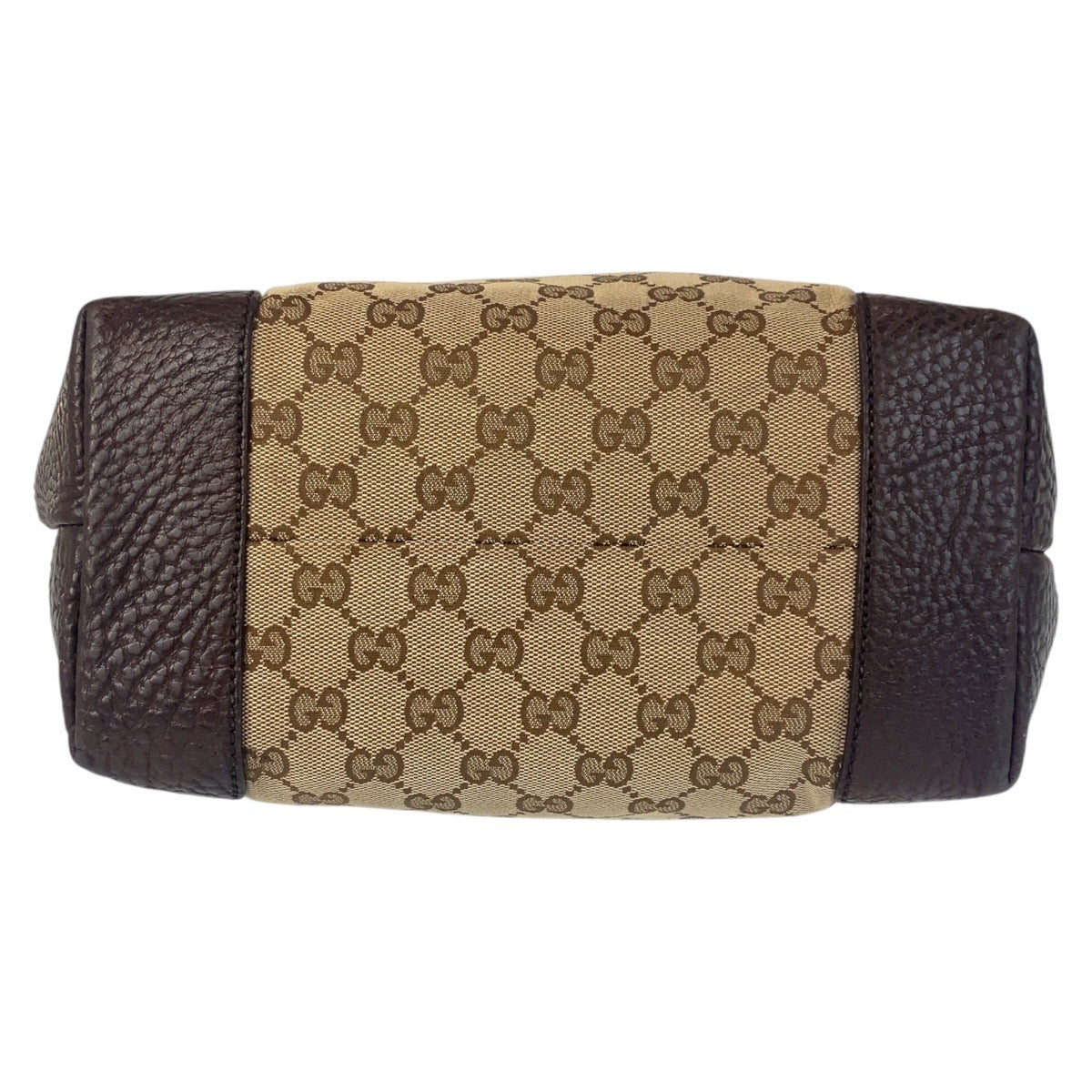 GUCCI Tote Bag 247237 GG canvas, leather Beige Brown Gold Metal Tote Bag Shoulder Bag Women Used Authentic