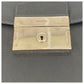PRADA Business bag leather Black SilverMetal Business bag briefcase Safiano mens Used Authentic