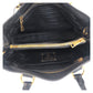 PRADA Tote Bag leather Black GoldMetal Tote Bag handbag Vitterodino Women Used Authentic