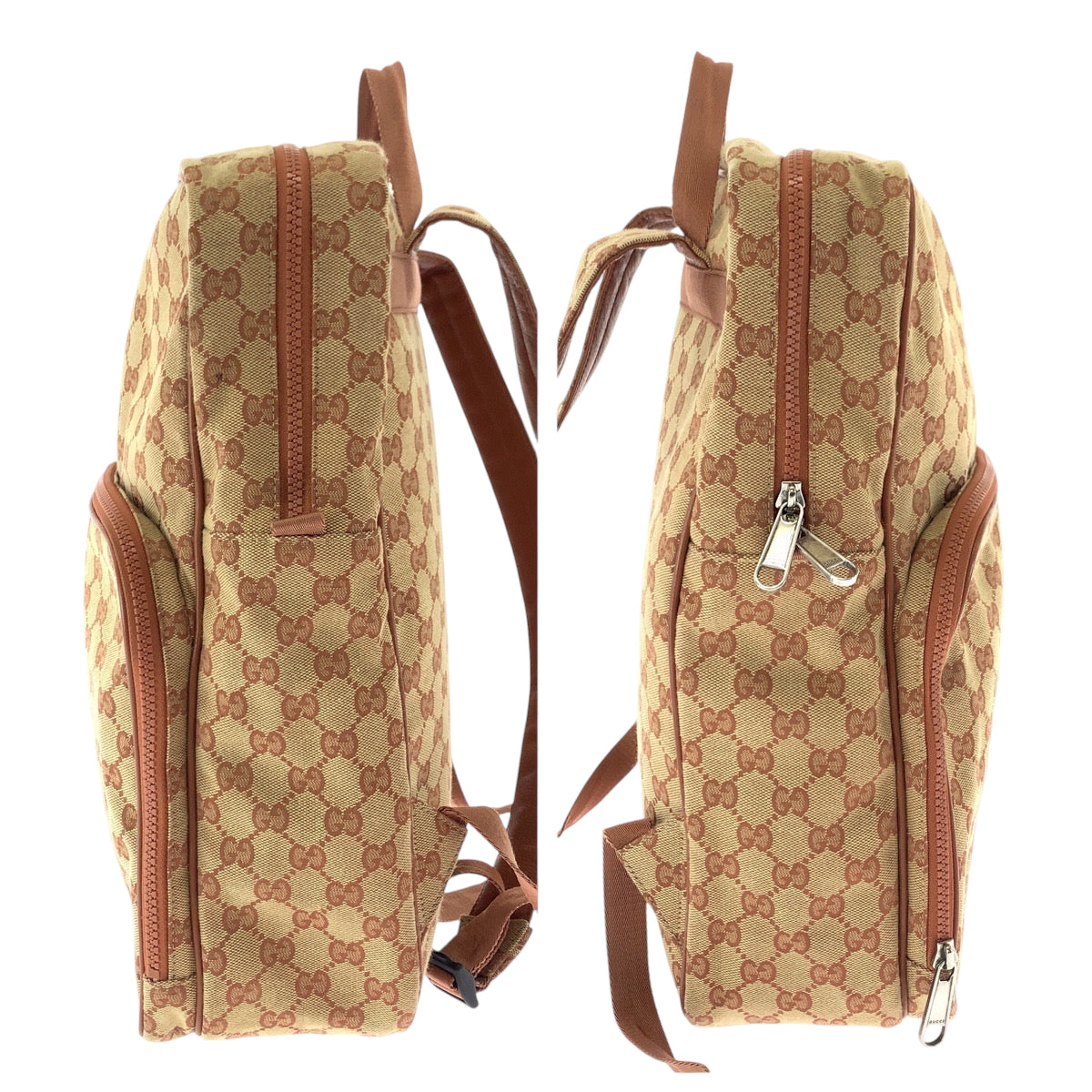 GUCCI Backpack 536724 GG canvas Brown Backpack Backpack New york yankees mens Used Authentic
