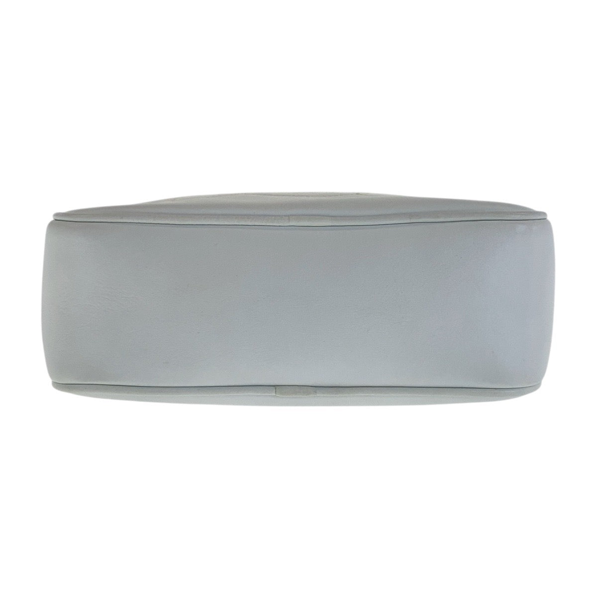 CELINE Shoulder Bag leather White GoldMetal Crossbody Shoulder Bag Camera Bag Triomphe Women Used Authentic