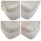 CELINE Shoulder Bag leather White GoldMetal Crossbody Shoulder Bag Camera Bag Triomphe Women Used Authentic