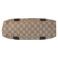 GUCCI Tote Bag 141976 GG Supreme canvas, leather Beige brown Tote Bag handbag Women Used Authentic