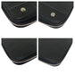 CHANEL Long Wallet Purse Caviar skin Black SilverMetal Long Wallet Purse Zip Around COCO Mark Women Used Authentic