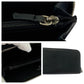 CHANEL Long Wallet Purse Caviar skin Black SilverMetal Long Wallet Purse Zip Around COCO Mark Women Used Authentic