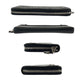 CHANEL Long Wallet Purse Caviar skin Black SilverMetal Long Wallet Purse Zip Around COCO Mark Women Used Authentic