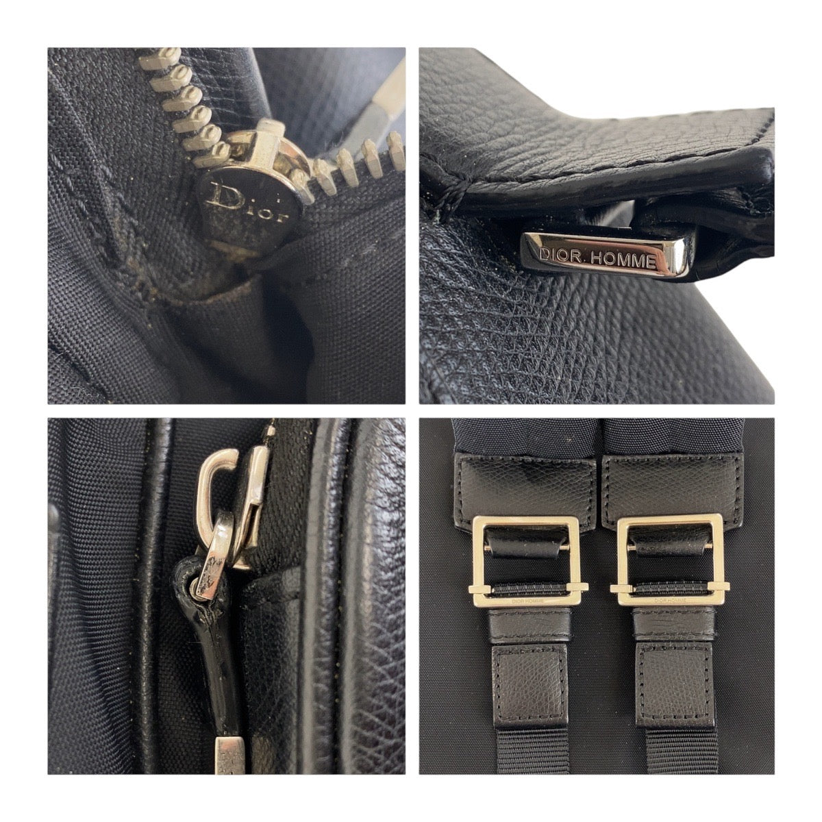 Dior Backpack 03 BO 1105 Nylon Black SilverMetal