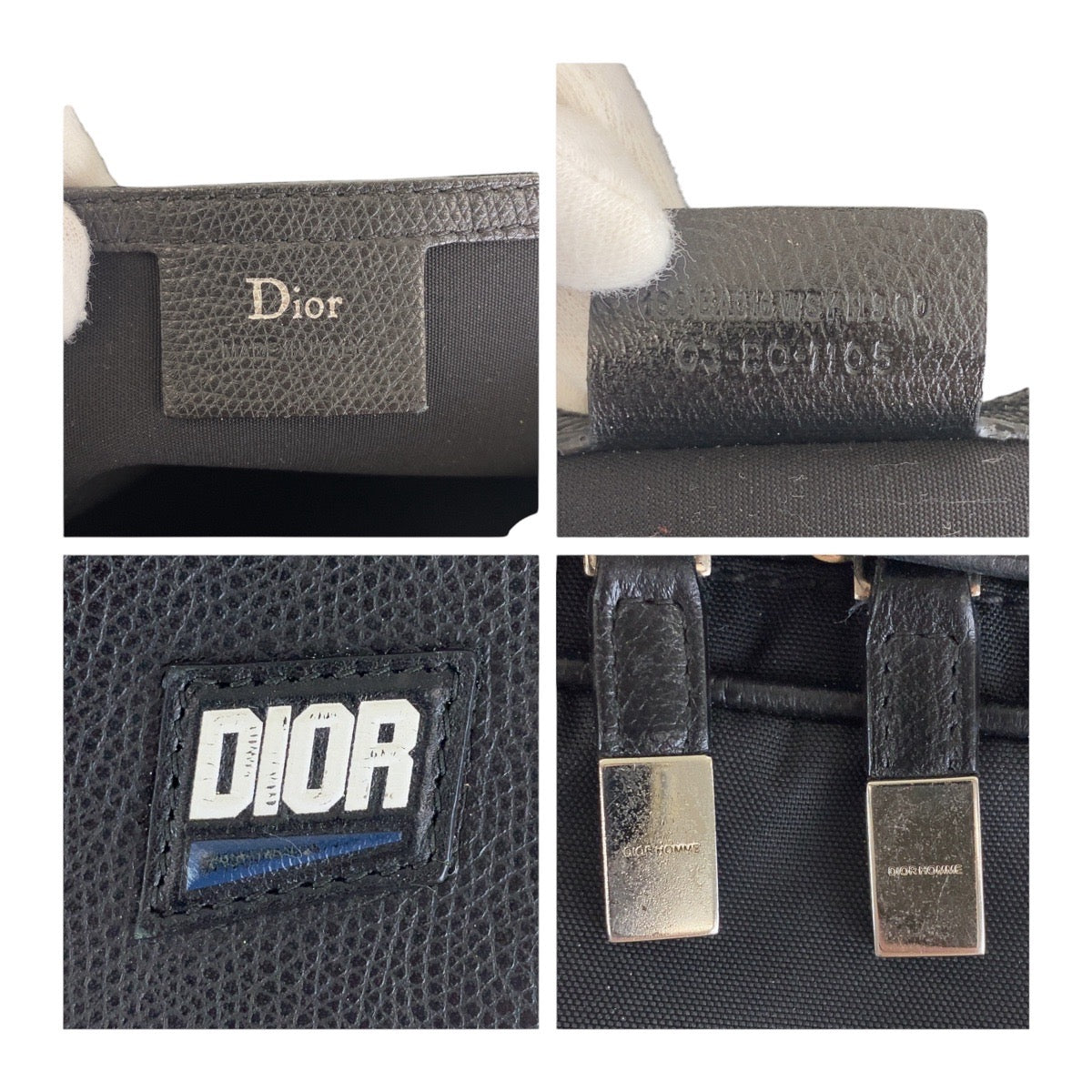 Dior Backpack 03 BO 1105 Nylon Black SilverMetal