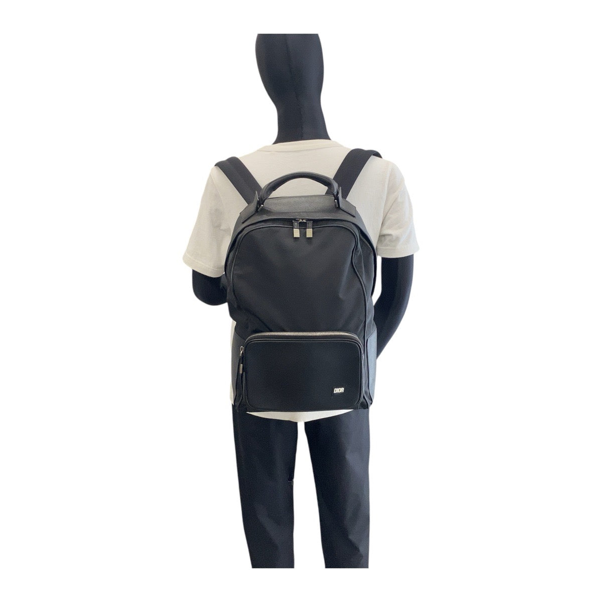 Dior Backpack 03 BO 1105 Nylon Black SilverMetal