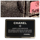 CHANEL Tote Bag leather Black SilverMetal Tote Bag handbag Chocolate bar Women Used Authentic