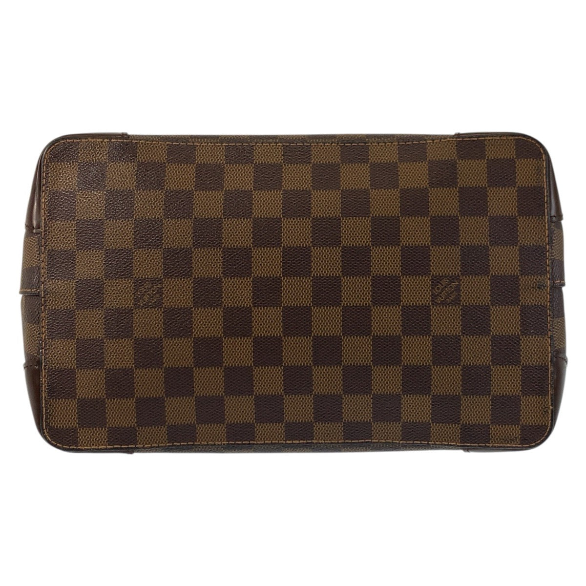 LOUIS VUITTON Tote Bag N51205 PVC, Leather Brown Gold Metal Tote Bag Shoulder Bag Damier Hamstead PM Women Used Authentic