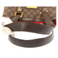 LOUIS VUITTON Tote Bag N51205 PVC, Leather Brown Gold Metal Tote Bag Shoulder Bag Damier Hamstead PM Women Used Authentic