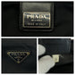 PRADA Shoulder Bag Nylon Black SilverMetal Shoulder Bag Sacoche Test Triangle With logo Women Used Authentic