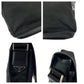 PRADA Shoulder Bag V166 Nylon Black SilverMetal Shoulder Bag Messenger bag Test Triangle With logo Women Used Authentic