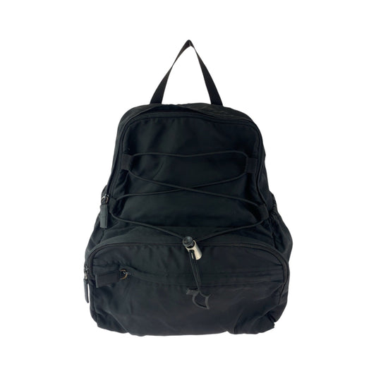 PRADA Backpack V317 Nylon black Backpack Backpack Test Triangle With logo mens(Unisex) Used Authentic