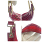 GUCCI Shoulder Bag 001 4204 GG canvas, enamel Red Gold Metal Shoulder Bag Hobo Women Used Authentic