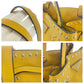 PRADA Shoulder Bag leather Yellow SilverMetal Shoulder Bag Drawstring Tassel Studs Triangle With logo Women Used Authentic