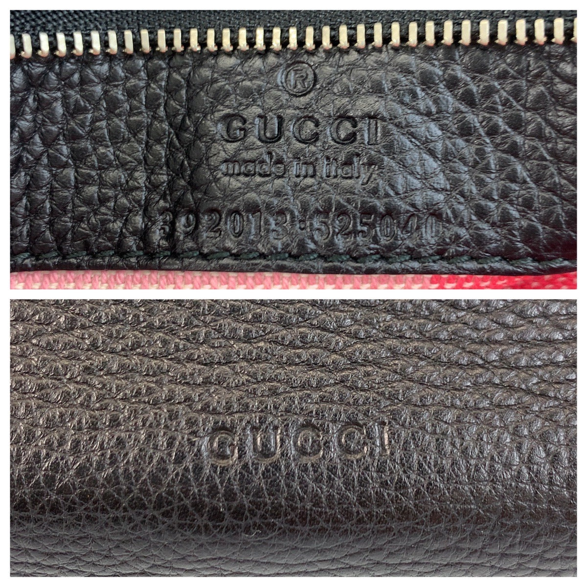 GUCCI Handbag 392013 leather Black SilverMetal Handbag Shoulder Bag 2way Bamboo daily Women Used Authentic