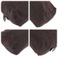 PRADA Pouch Nylon Brown Silver Metal Pouch Cosmetics Pouch Test Triangle With logo Women Used Authentic