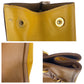 PRADA Tote Bag leather Brown Yellow Gold Metal Tote Bag Shoulder Bag 2WAY Safiano Triangle With logo Women Used Authentic