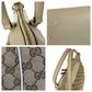 GUCCI Tote Bag 257349 GG canvas, leather Beige Gold Metal Tote Bag Shoulder Bag 2way Mayfair Sherry Line Women Used Authentic