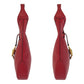 GUCCI Shoulder Bag 365458 leather Red Gold Metal Hobo Shoulder Bag Jackie Shelly Line Women Used Authentic