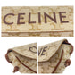 CELINE Shoulder Bag PVC beige Crossbody Shoulder Bag Pochette Triomphe Triangle Women Used Authentic