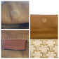 CELINE Shoulder Bag PVC beige Crossbody Shoulder Bag Pochette Triomphe Triangle Women Used Authentic