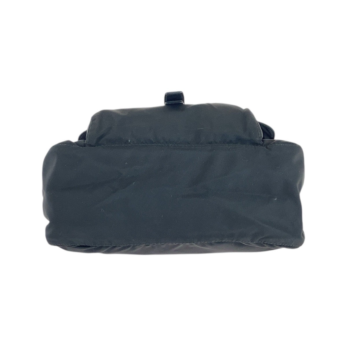 PRADA Shoulder Bag Nylon Black SilverMetal Shoulder Bag Messenger bag Test Triangle With logo mens Used Authentic