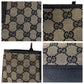 GUCCI Tote Bag 263345 GG canvas, leather gray black black Tote Bag Shoulder Bag Women(Unisex) Used Authentic