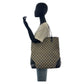 GUCCI Tote Bag 263345 GG canvas, leather gray black black Tote Bag Shoulder Bag Women(Unisex) Used Authentic