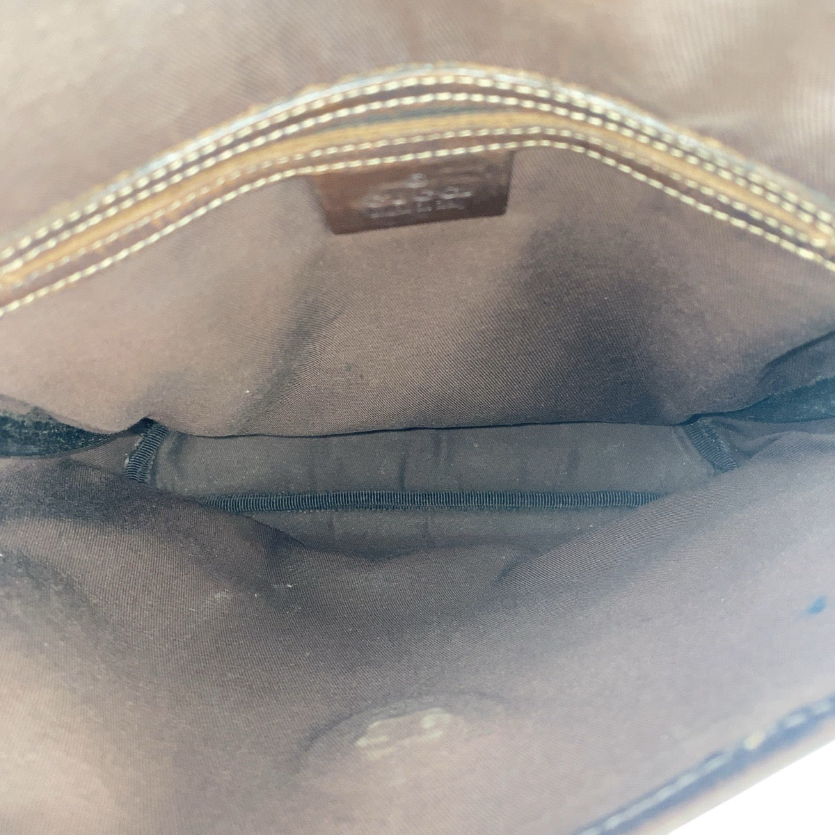 GUCCI Shoulder Bag 223666 GG Supreme Canvas Beige Brown SilverMetal Crossbody Shoulder Bag Unisex Women Used Authentic