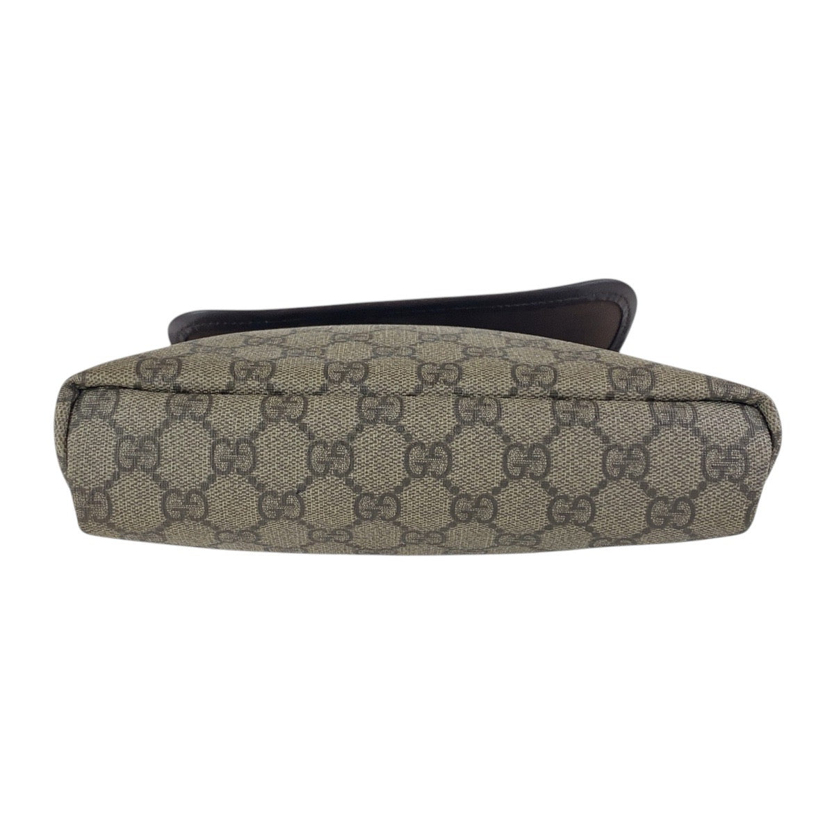 GUCCI Shoulder Bag 223666 GG Supreme Canvas Beige Brown SilverMetal Crossbody Shoulder Bag Unisex Women Used Authentic